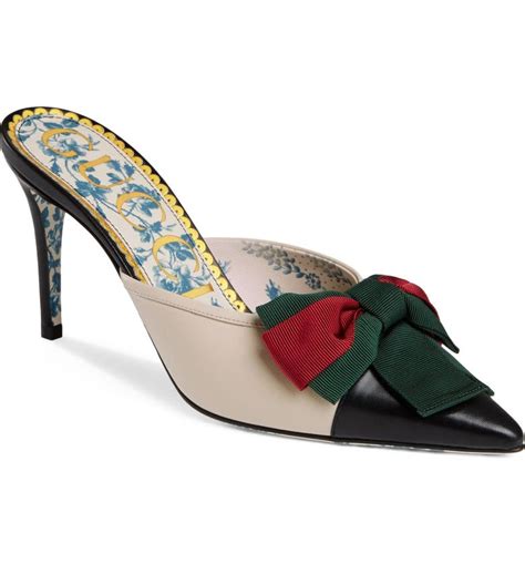 gucci bow mules|gucci mules women.